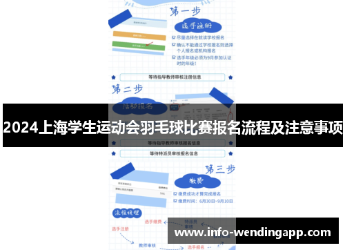 2024上海学生运动会羽毛球比赛报名流程及注意事项